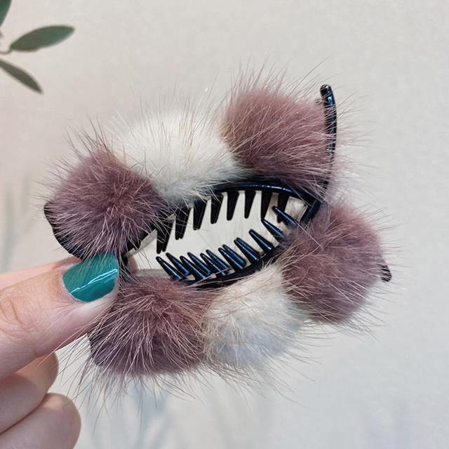 Clips Plush Clips Hair Clips Grab Clips Head Grabbing Clip Hair Claw Clip Fixed Hair Styling Tools Hairpin Accessories
