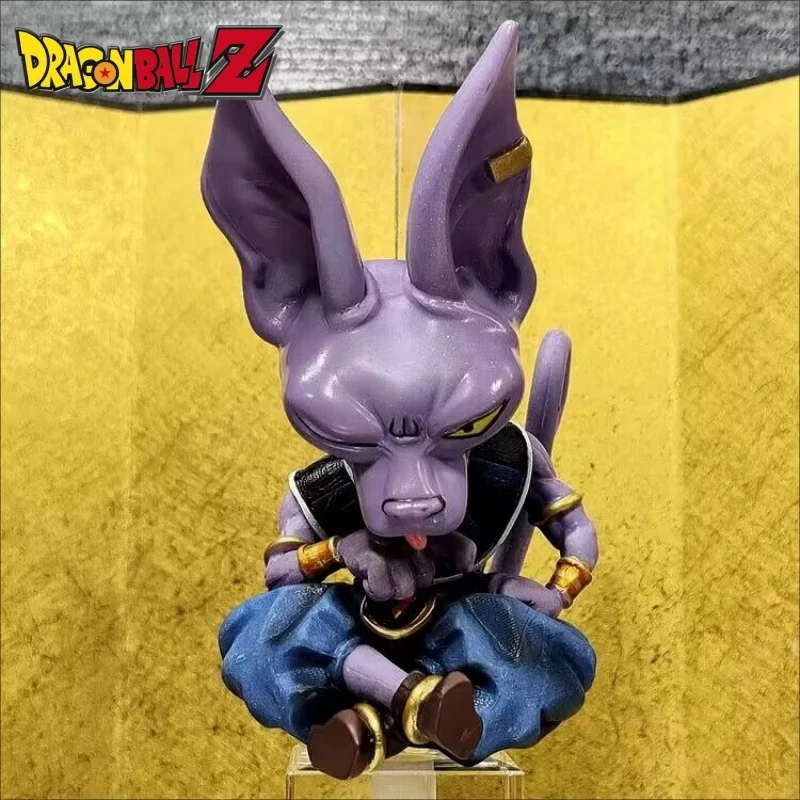 

12 см искусственная Аниме Фигурка Beerus боги разрушения, статуэтка, Коллекционная модель, кукла, подарок