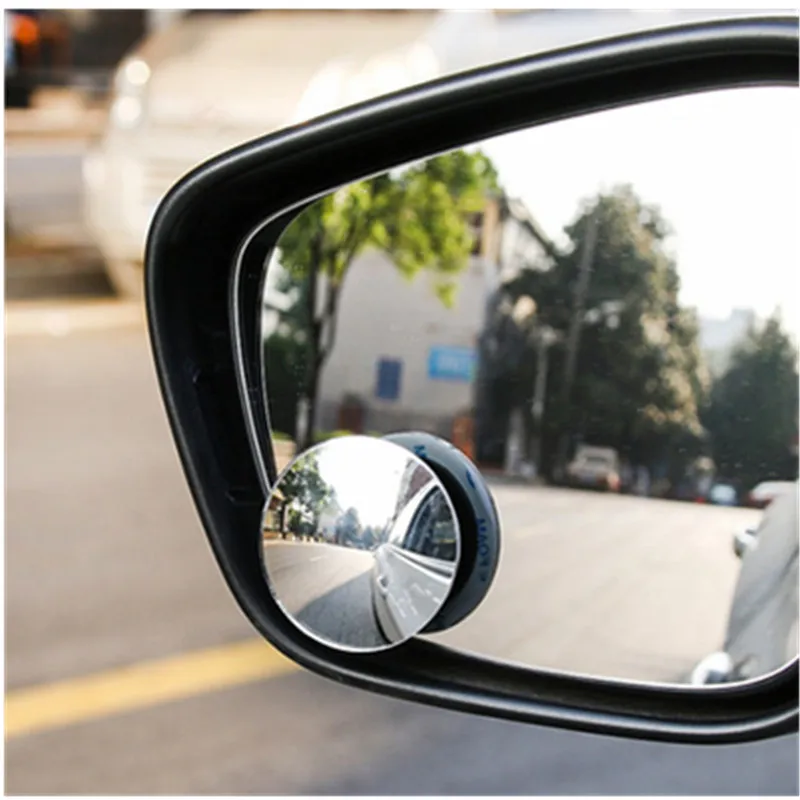 Miroir d'angle mort HD 360 degrés pour voiture sans cadre ultra-mince grand  Angle rond convexe rétroviseur accessoires de voiture - AliExpress