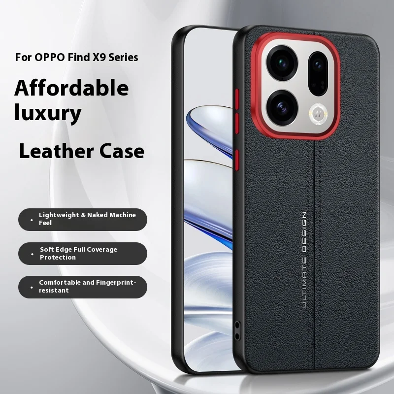 Luxury Leather Metal Frame Frosted Shockproof Bumper Case
