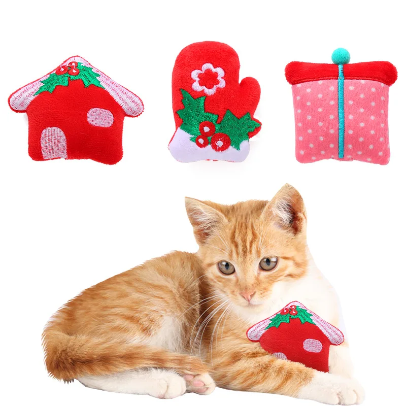 

The new Christmas collection of plush toys includes cat interactive fun pet supplies
