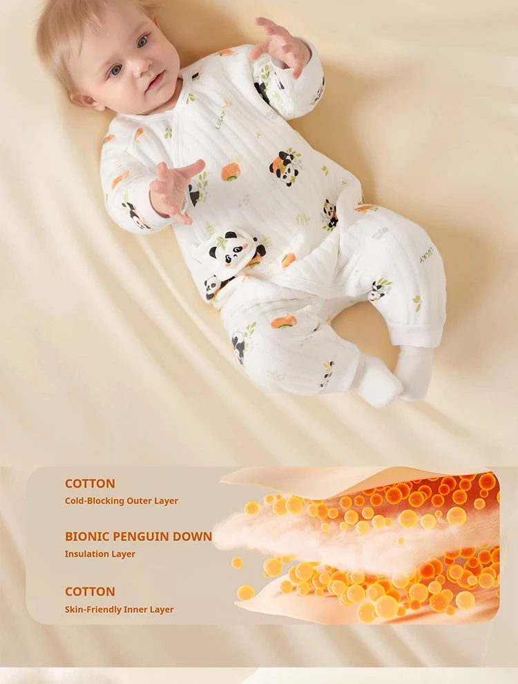 AIBEDILA Neugeborenen Baby Baumwolle Onesie Nette Muster Langarm Body Atmungsaktive Warme Kleinkind Kleinkind Bequeme Kleidung – Detail 3