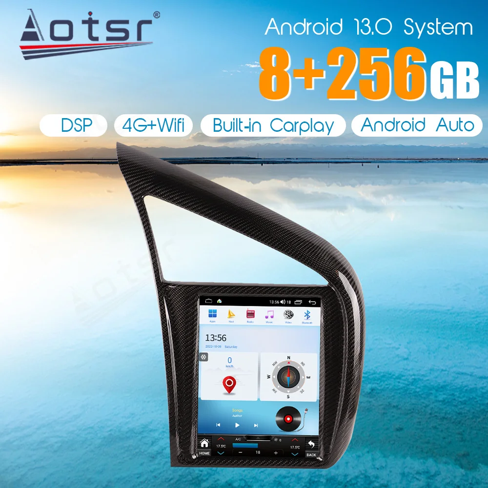 

9.7 inch 256G For Audi R8 2007-2015 Car GPS Navigation Auto Stereo HeadUnit Multimedia Radio Recorder Music DVD Player Carplay