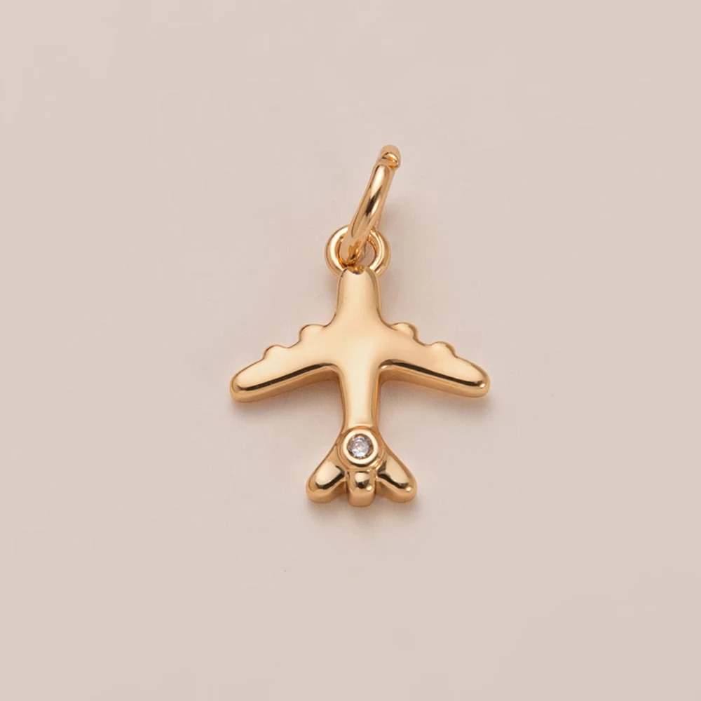 3 Stück Retro Minimalistische Reise-Fahrrad-Flugzeugflügel-Bogen-DIY-Anhänger für Schmuck – Detail 3