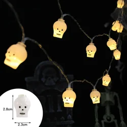 Halloween LED Battery - Powered String Lights with Spooky Shapes - 1.5m 10 light (Skull)