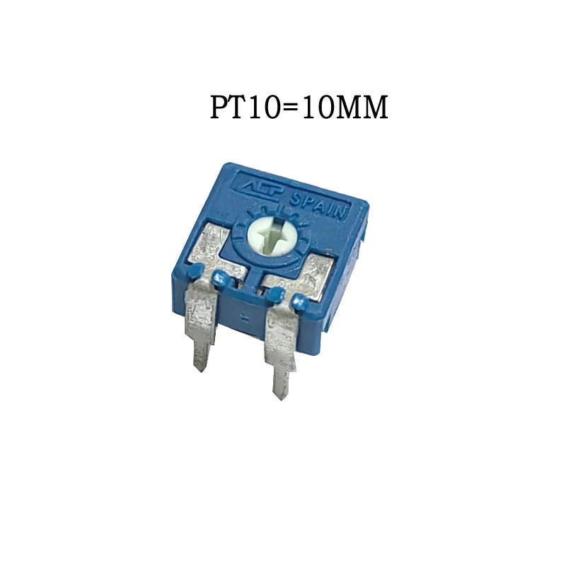 10pcs original for Spain PIHER Adjustable Resistance PT10 lap potentiometer 250K horizontal Screwdriver thru hole