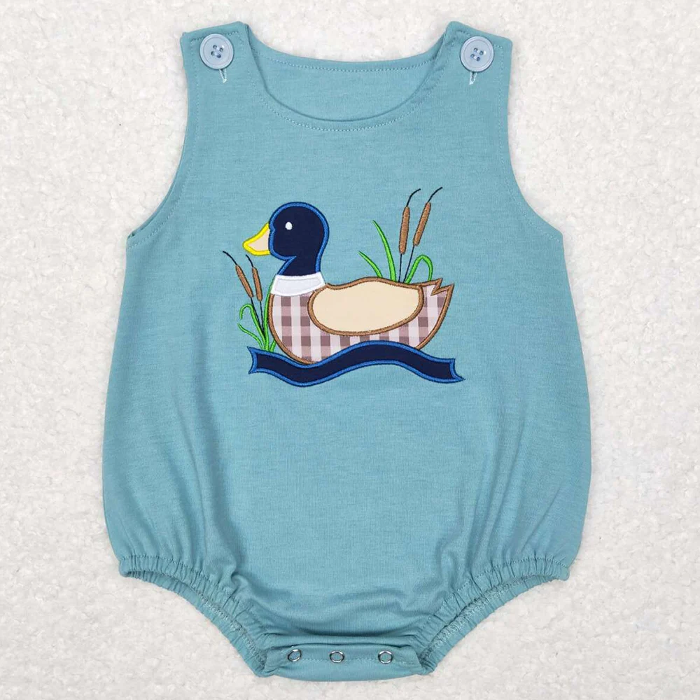 Boutique Infant Baby Boys Rompers Camo Duck Short Sleeve Onesie Bodysuits Fashion Toddler Boys Bubble Rompers Kids Onesie New 6