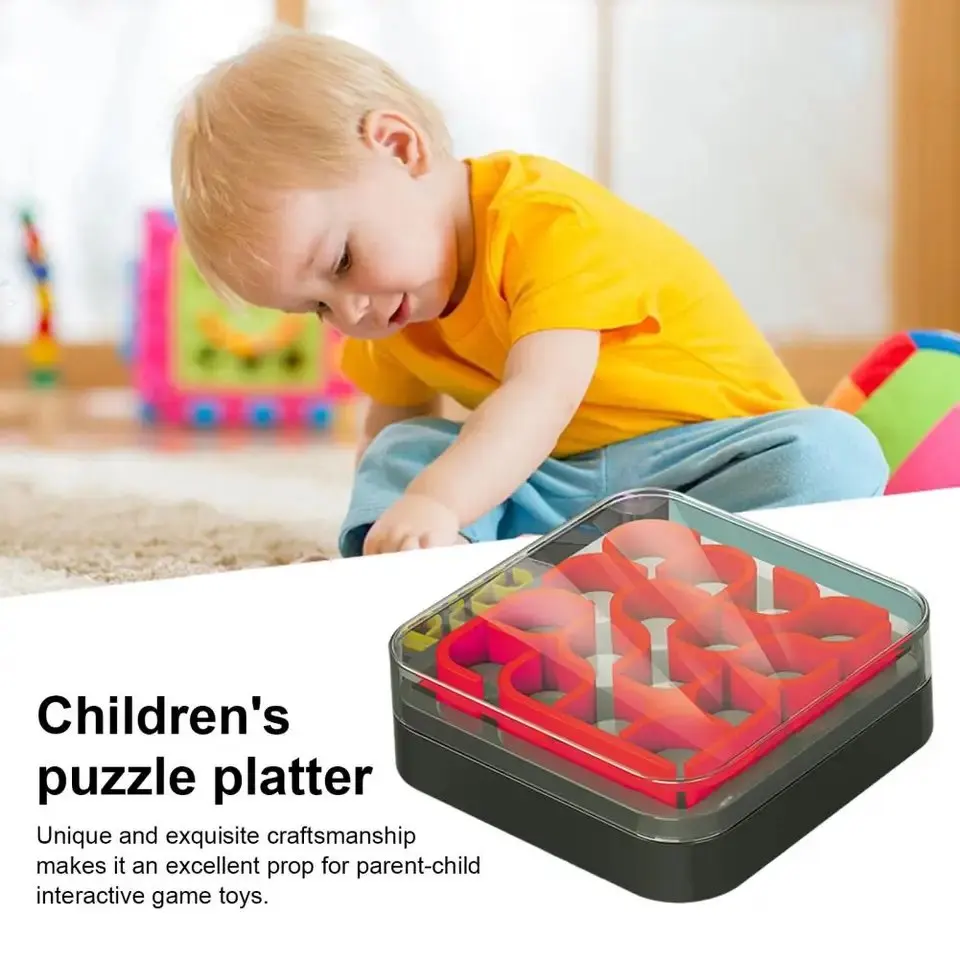 Montessori Puzzle Games for Kids Brain Teaser Puzzles for Kids Adults 3d Mind Games Thinking Develop Creativity for Kids Gift 2