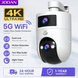 4K Ultra HD Outdoor PTZ Camera with Dual Lens and Auto Tracking - 4K Add 32G Card