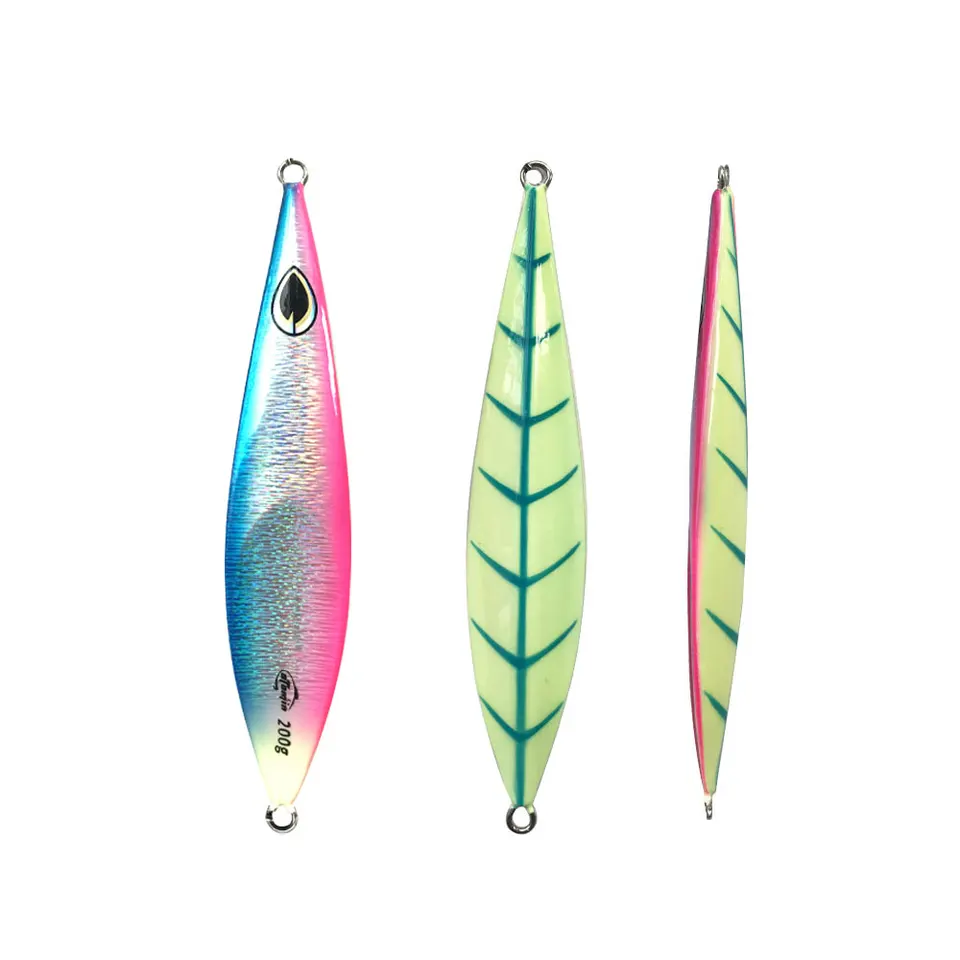 AS Fast JIg leurre pêche UV lueur gabarit impression 3D vitesse chute pêcheur 60g80g métal dur appât coulant gabarits Pesca appât  18