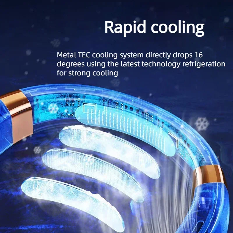Neck Fan, Portable Bladeless Fan, 4000mAh Battery USB Rechargeable, LED Display, 360 °  Cooling Wearable Personal Fan, 3 Speeds BEST SELLERS