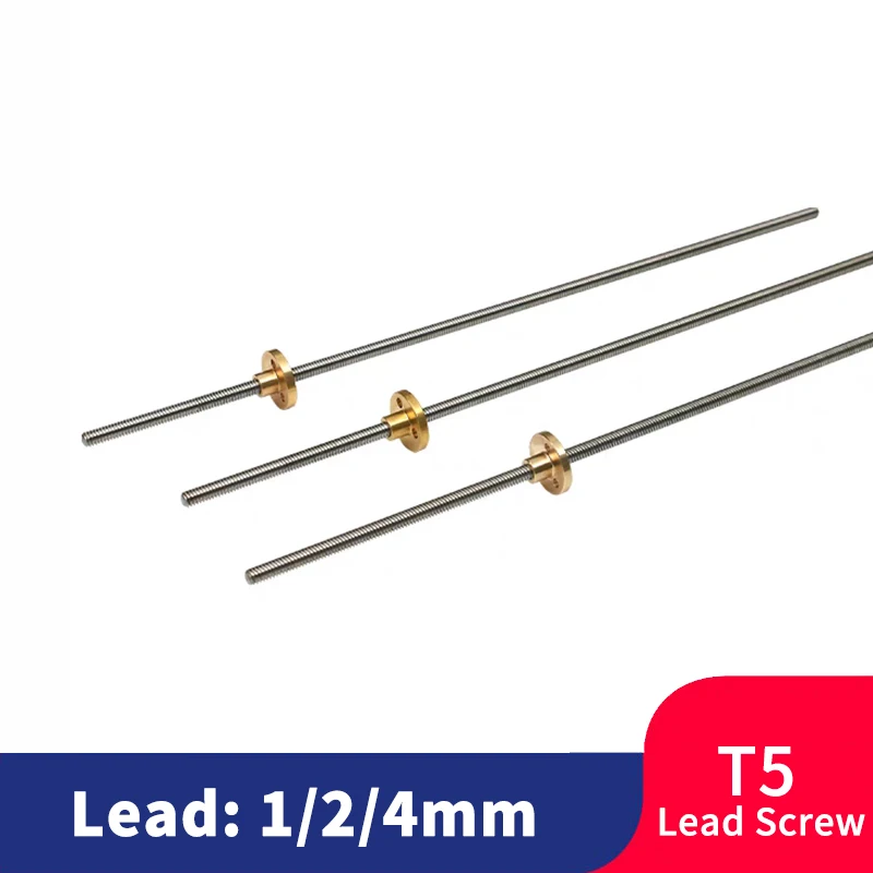 Parafuso de com Porca de Bronze Parafuso t5 Diâmetro mm Passo mm Comprimento 100 150 200 250 300 350 400 500 550 mm Aço Inoxidável