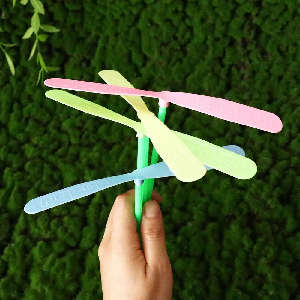 Flight Gift Pressure Resistant Traditional Dragonfly Propeller Plastic Dragonfly Outdoor Game Set Mini  Copt Helicopter