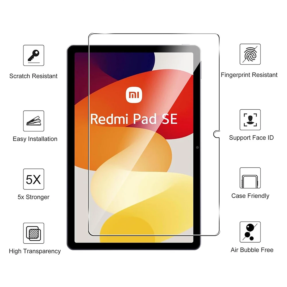 For Xiaomi Redmi Pad SE Tempered Glass Screen Protector PadSE 2023 11 Inch Tablet Proof Protective Film 3