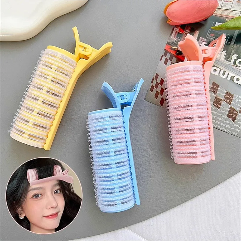 Fluffy Hair Roller 1/2pcs Bangs Hair Root Fluffy Clips Self Grip Traceless No Damage Bang Top Styling Curling
