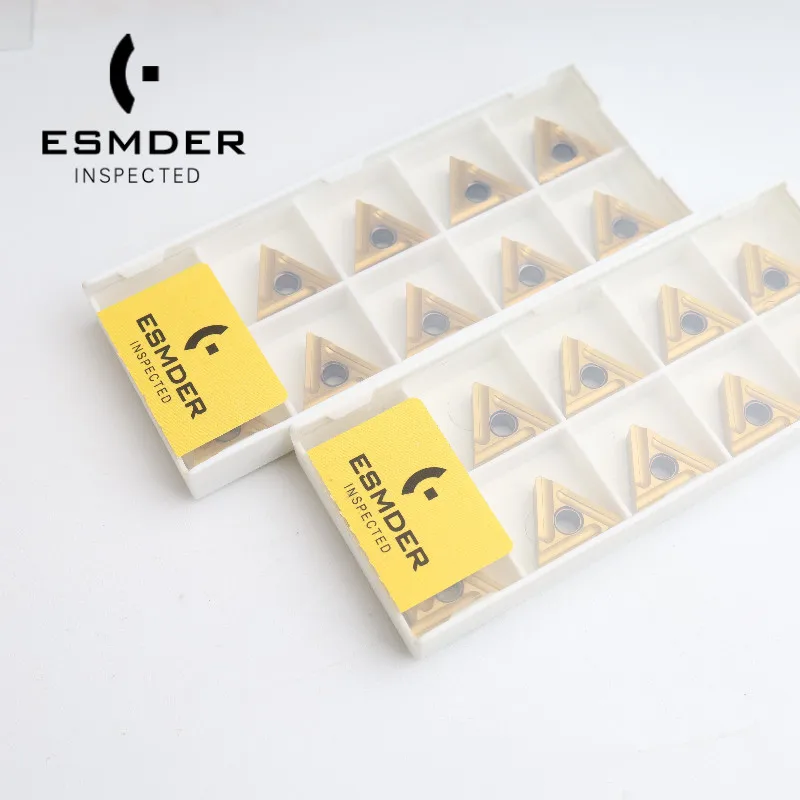 

10PCS TNGG160402L TNMG160404L C F S UF VF P EM9030 EM2ZS EH55 EP9125 Triangle slot Carbide Inserts CNC Metal Lathe Turning Tool