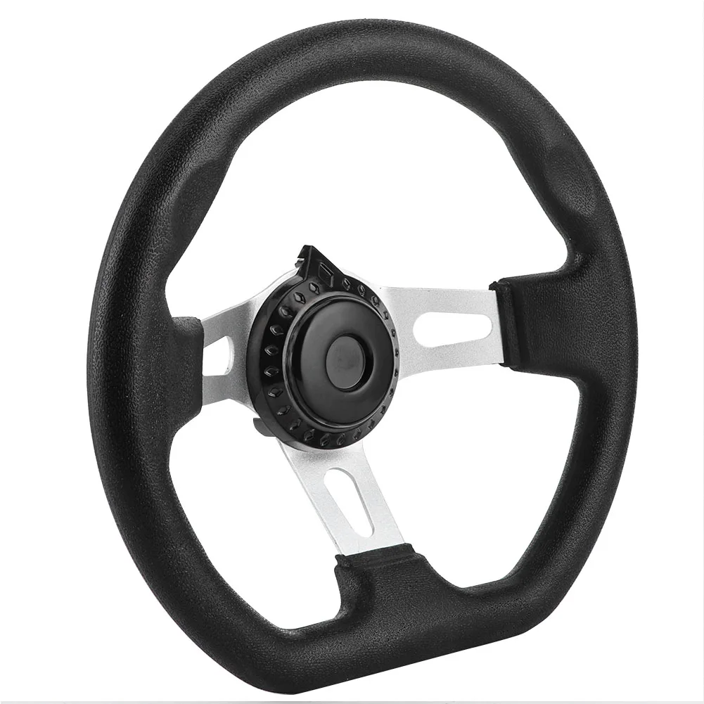 Go Kart Steering Wheel 270mm Go Kart Steering Wheel Racing Off Road Sport Kart Karting Parts Aluminum Alloy Steering Wheel Cart Accessories