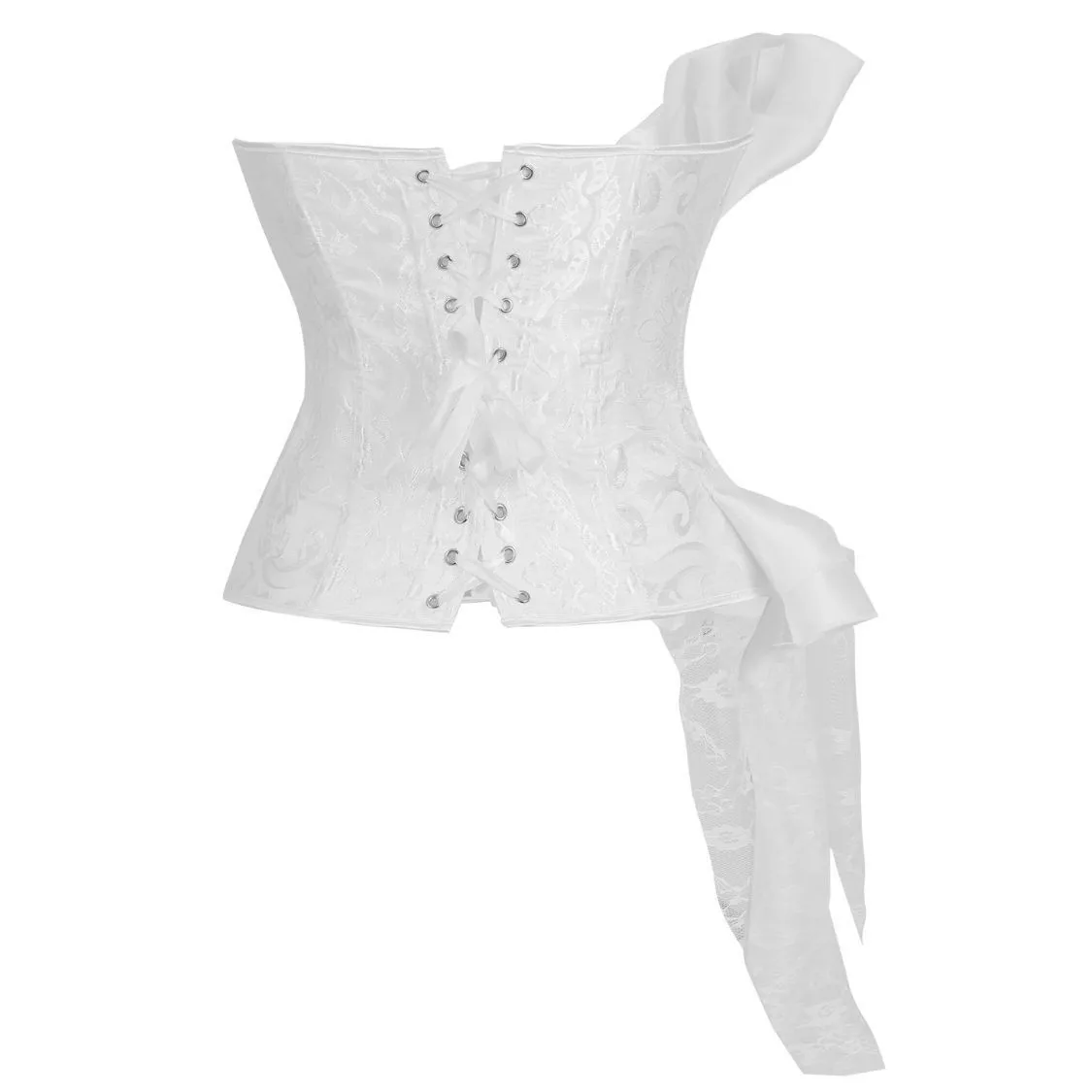 Elegant Satin Lace Fishbone Corset