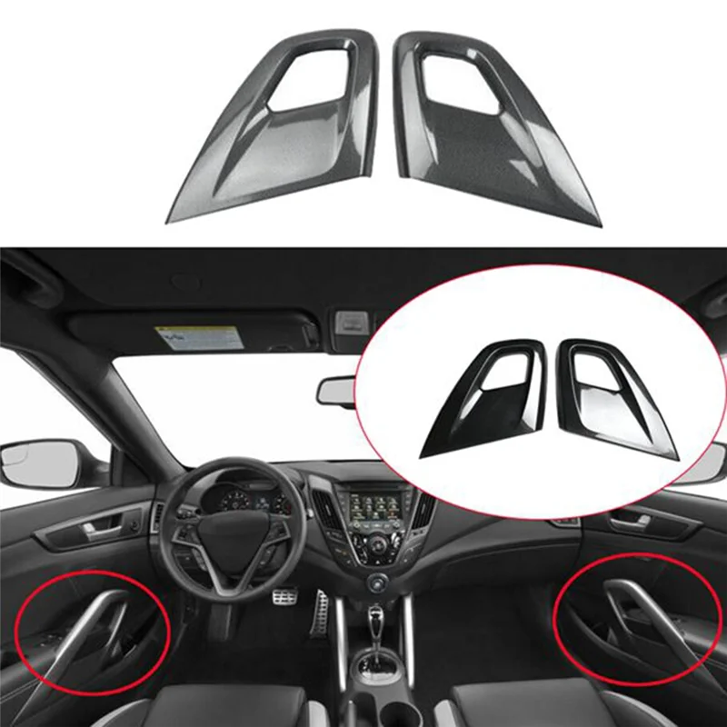 Hyundai Veloster 2011-2017 자동차 인테리어 도어 팔걸이 당김 핸들 보호 커버 트림 액세서리