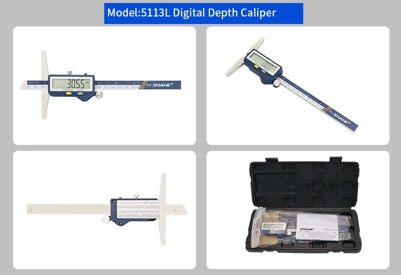 Description Picture 6 of itemSHAHE Digital Depth Caliper Electronic Depth Gauge Large Screen Caliper Depth Ruler With Built-in Wireless