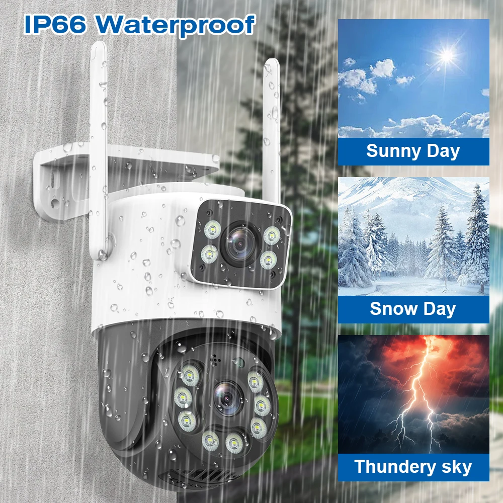 ߿  PTZ IP ī޶, 4K 8MP   ī޶,  , 4X  , AI ΰ , ONVIF
