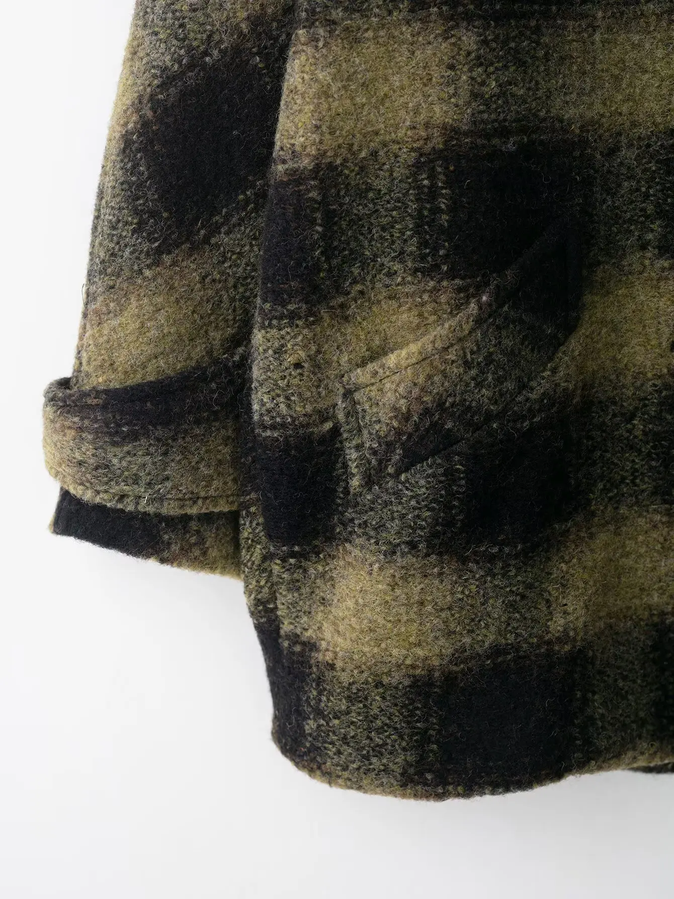 Women Autumn Winter Retro Plaid coat jacket female Fashion turn-down collar Long Sleeves Button Coat lady Elegant Leisure outwea