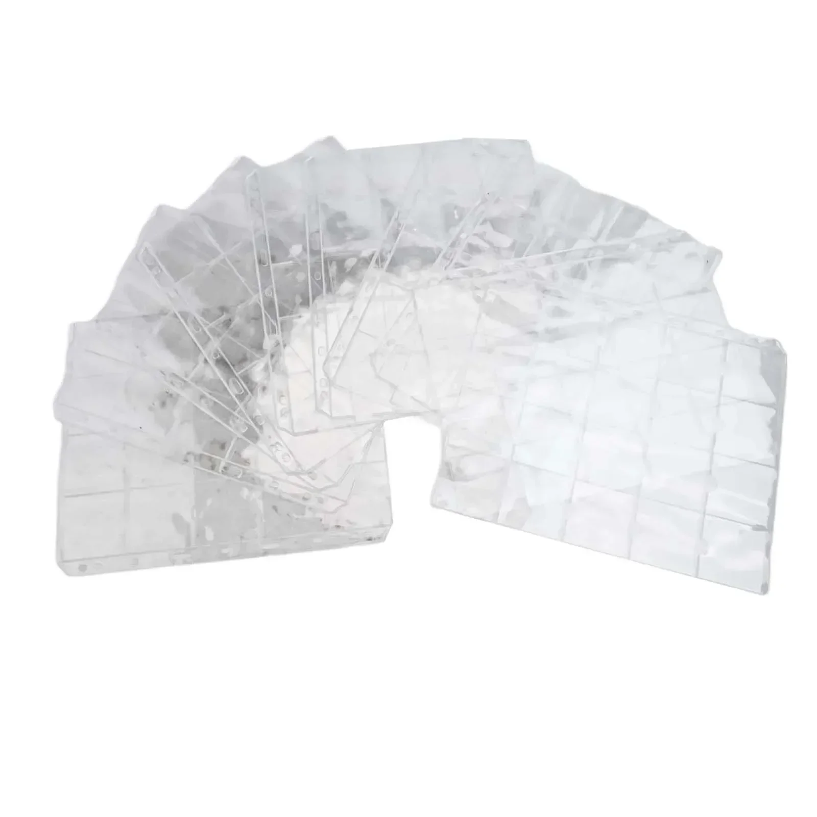 실용적인 PVC 페이지 앨범 동전 거치대 시트, 동전 수집용 투명 정리정돈 1/10 시트, 50mm 동전