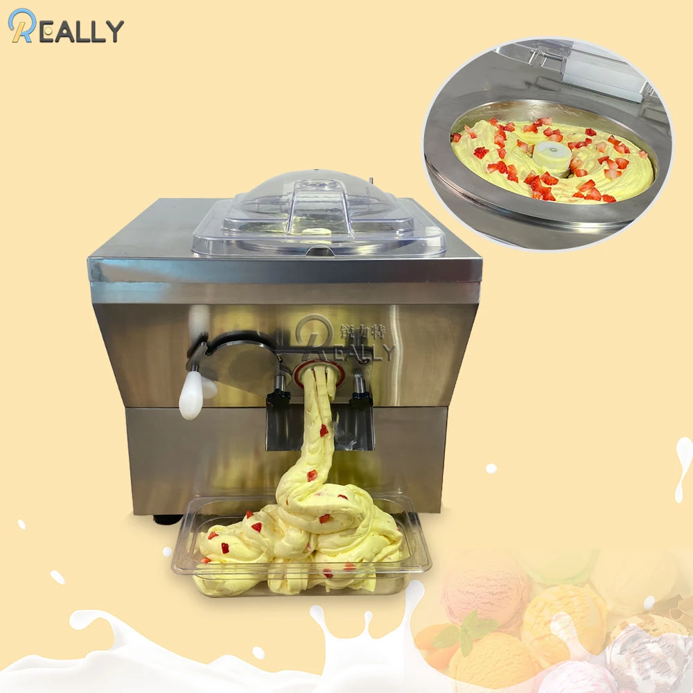 110V/220V Ice Cream Machine Home Commercial Vertical Electric Ice Cream Maker Stainless Steel Ice Cream Making Machine 2