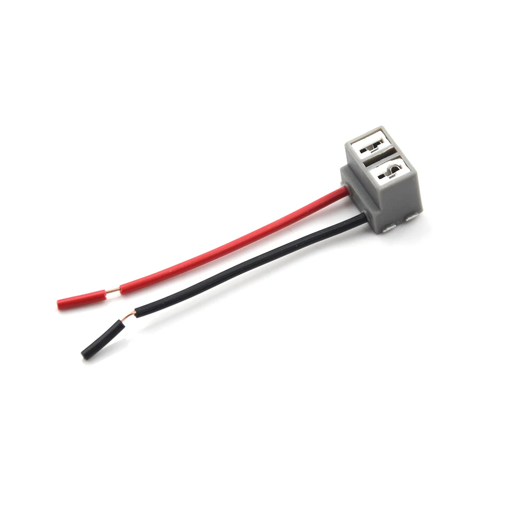 2pcs H7 automobile Connectors Adapters for HID car Lamp Wiring harness Car 2 Pin way Electrical Wire Connector Plug