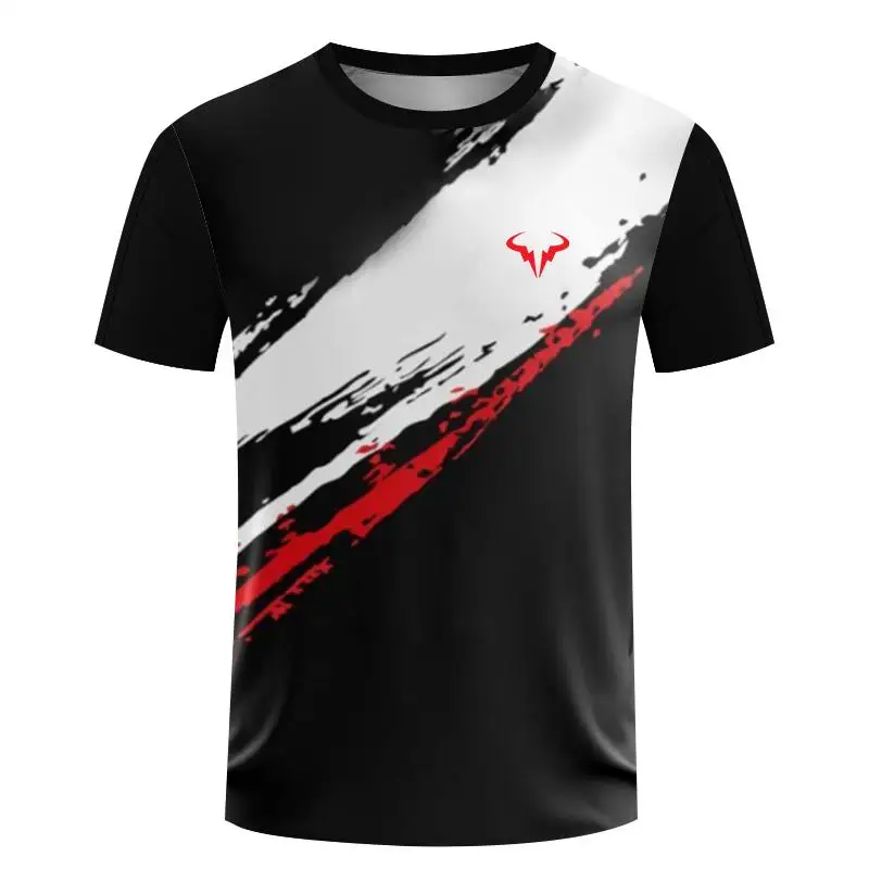 

Mens Short Sleeve Sport T Shirt Quick Dry Running T-shirt Breathable Mesh Tops Football Table Tennis Gym Clothes Summer Tee