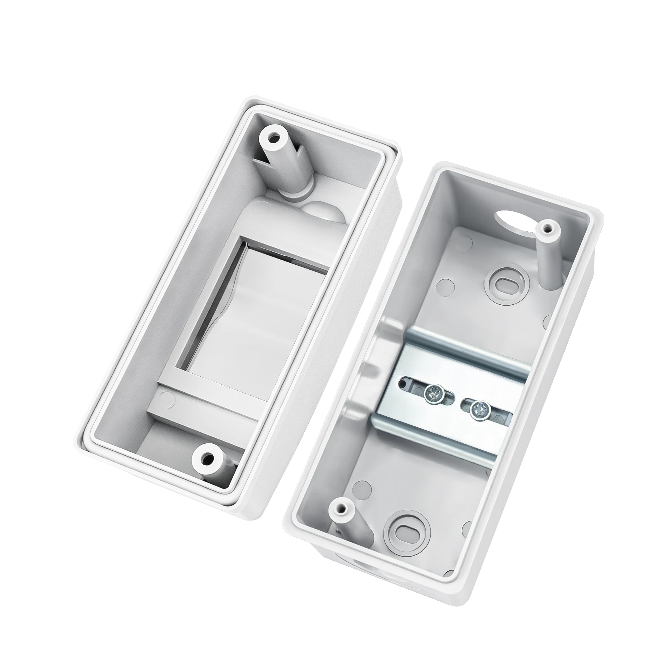 Outdoor Waterproof Electrical Junction Box - 2 Ways, IP65, Durable PC ABS Plastic