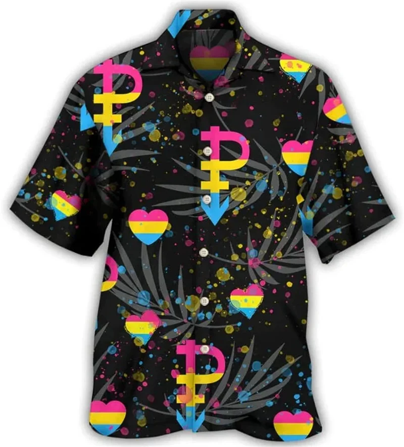 thumbnail image 1 of Camisas hawaianas con orgullo estadounidense LGBT en 3D, camisa hawaiana de verano, regalo para LGBT, moda callejera, camisas florales para gays y lesbianas, top genial, 1 of 5