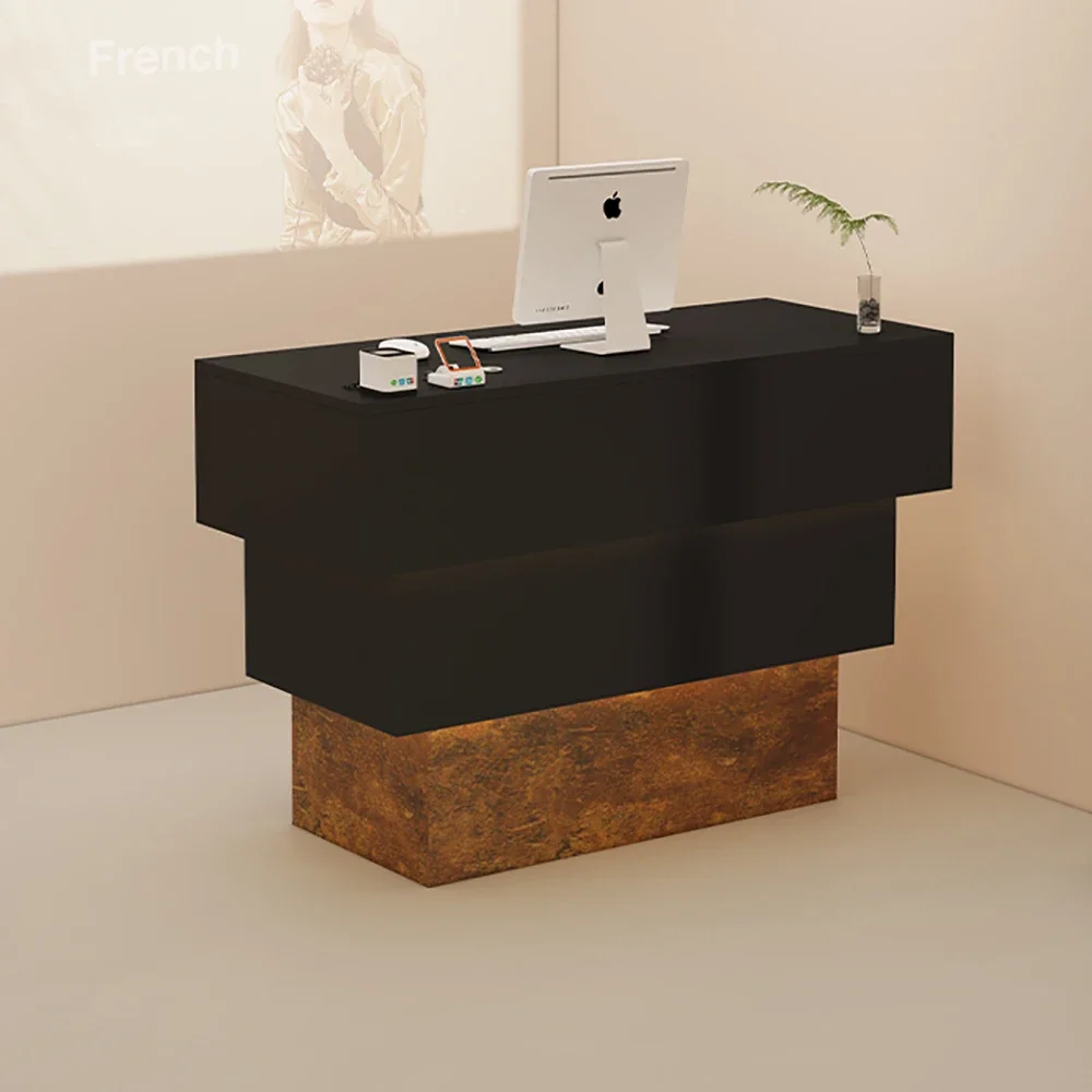 Office Supermarket Reception Desks Store Design Simple Style Front Desk Luxury Bar Counter Salon Mostrador Negocio Furniture
