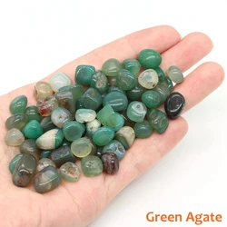 Natural Quartz Crystal Gravel for Aquarium Decor & Mineral Display (Green Agate)