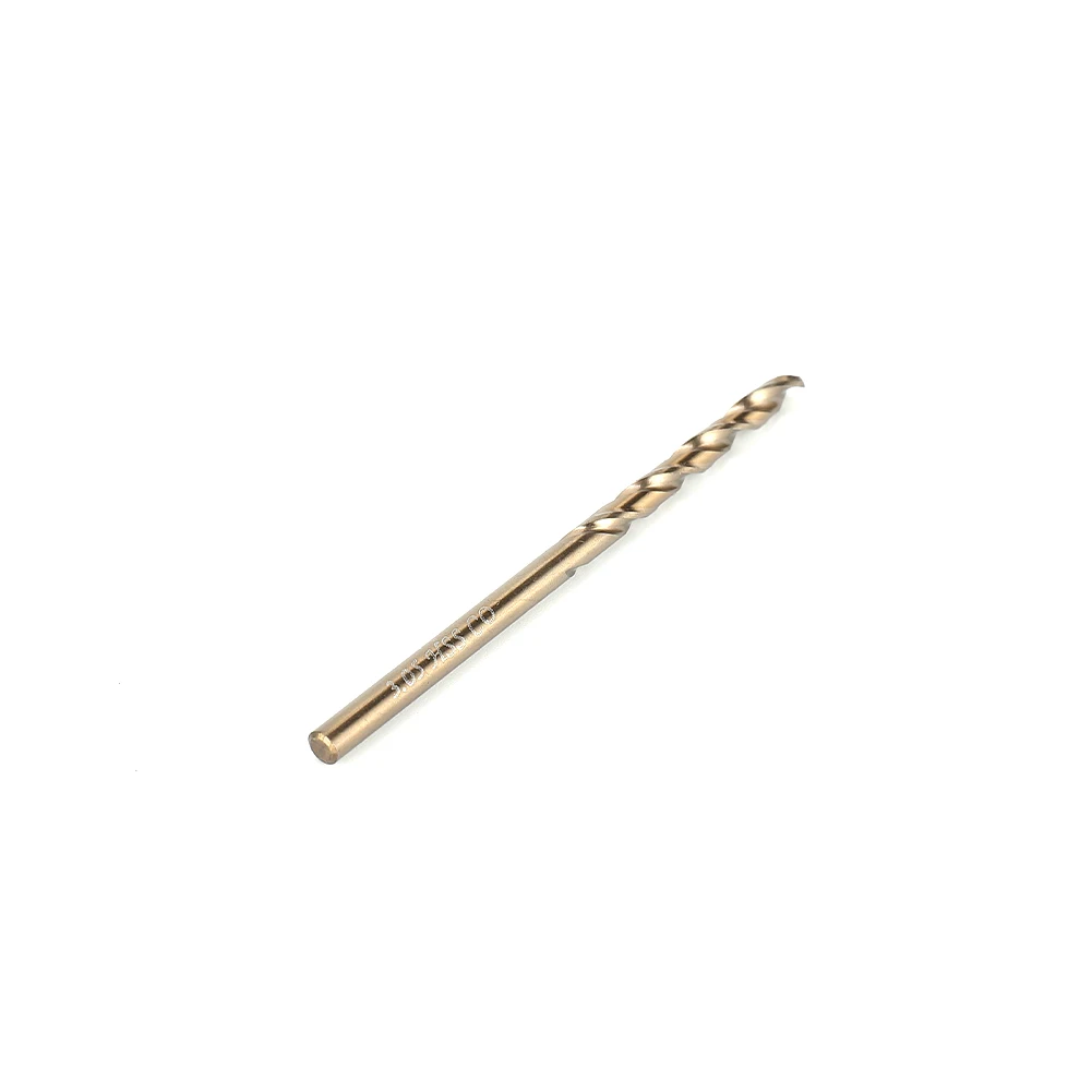 

10pc M35 HSS Cobalt Contain Roasted Yellow Straight Shank Twi-st Drill1-3mm High Speed Steel Full Grinding Hole Opening Tool Set
