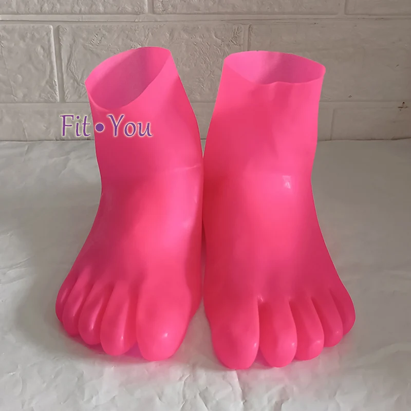 Latex Socks Five-toes Sox sexy stocking tight Anklets seamless bobbysocks