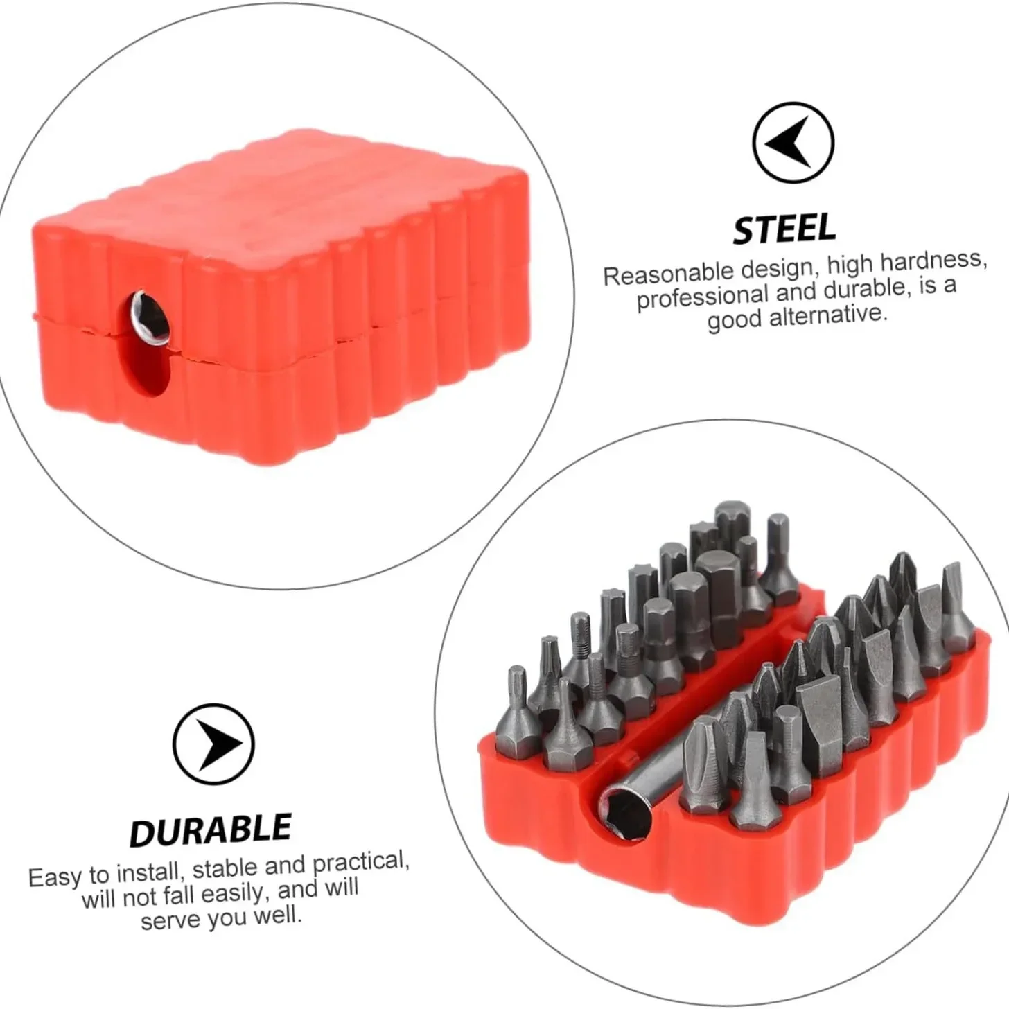 33pcs/Lot Magnetic Security Screwdriver Bit Set 1/4" 6.35mm Torq Torx Hexagonal Star Spanner Electric Holder Bits for Screwing
