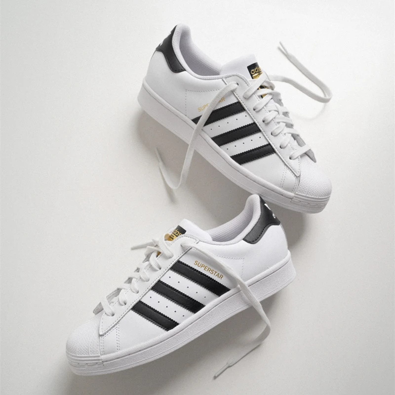 Original Adidas Superstar Uomo Donna Skateboard Sneakers Classici Nero Bianco Outdoor Comode Scarpe Sportive Causali