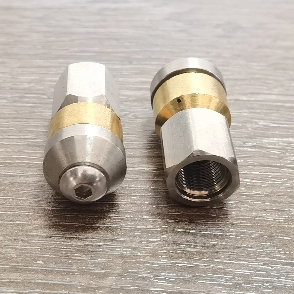 1/8 Pressure Rotating Nozzle Inner Thread No Holes In The Front And 3 Holes In Back High Pressure Car Washing Nozzle 5-8L/min 2