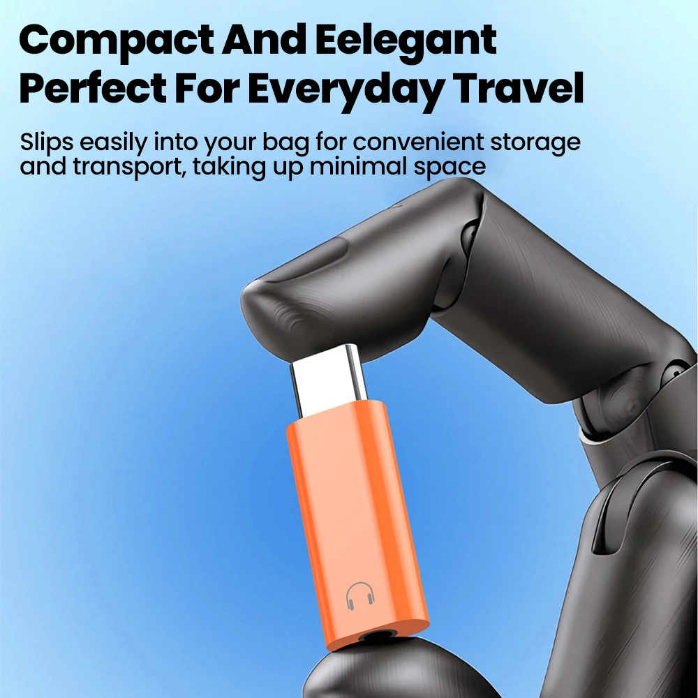 아이폰 17 프로 맥스용 C타입 to 3.5mm 잭 이어폰 어댑터, 3.5mm 암 to C타입 수 오디오 어댑터 케이블 컨버터, 하이파이 사운드