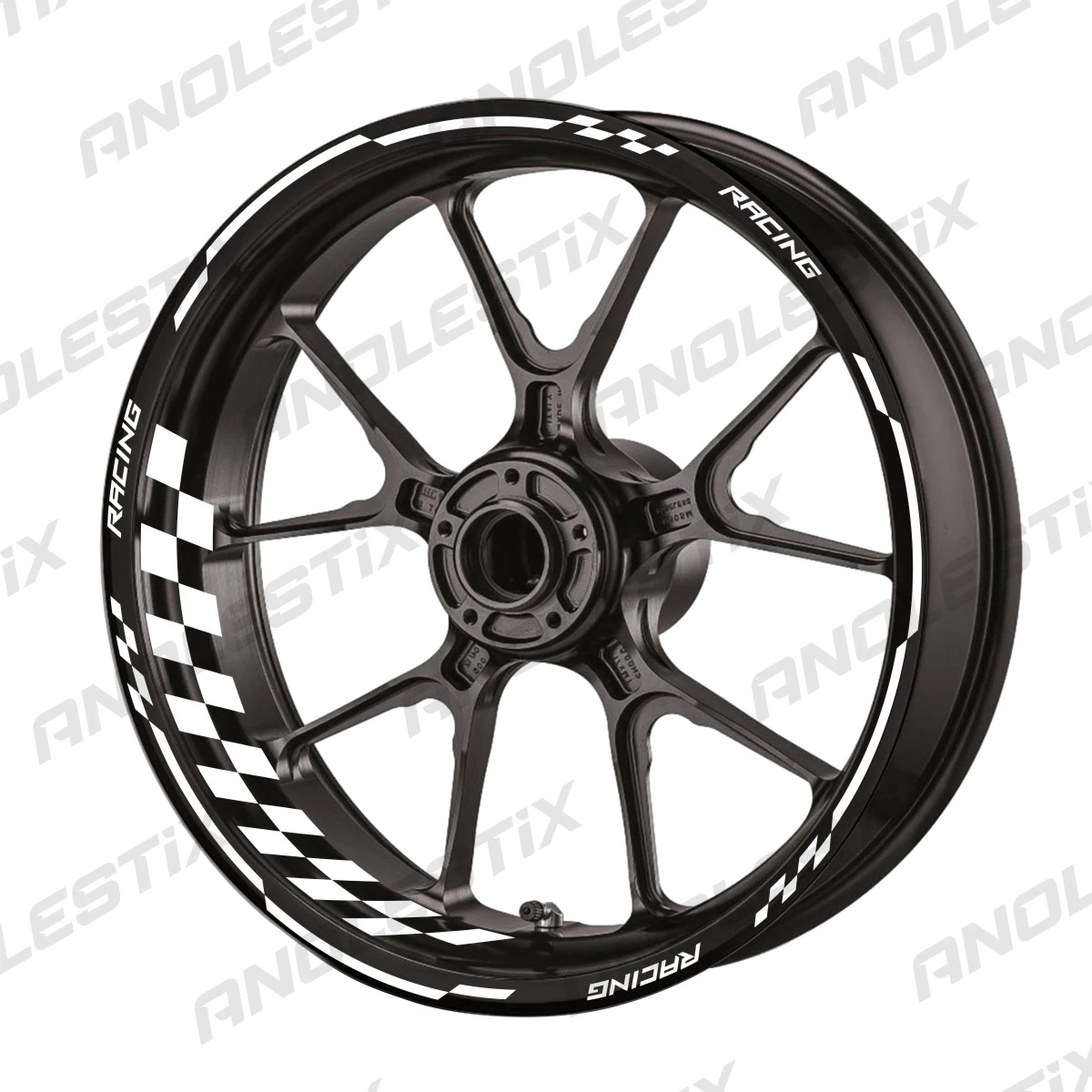 Рисунок 6 - Светоотражающие наклейки на колеса мотоцикла