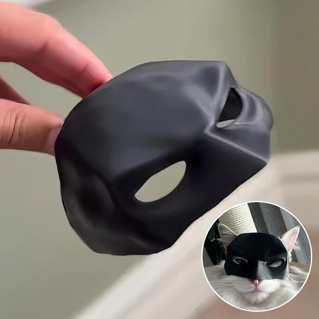 Cat Mask Pet Decoration 3D Printed Mask for Cat Funny Mask Decoration Gifts For Pet Cat Birthday Mask Cat Accseeiories