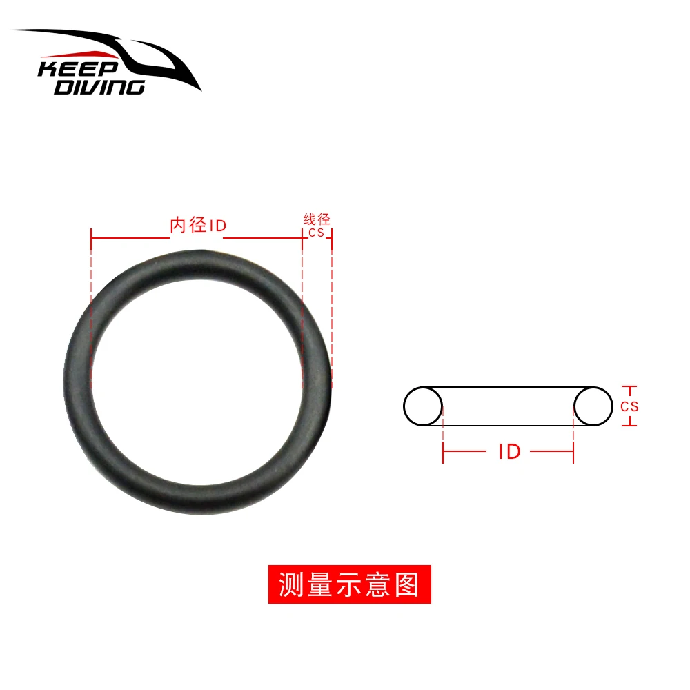 CS 1.53-3.53mm ID 1.42-24.99mm High Quality Rubber O Ring NBR FKM O-ring Valve Regulator Maintenance Accessories 5