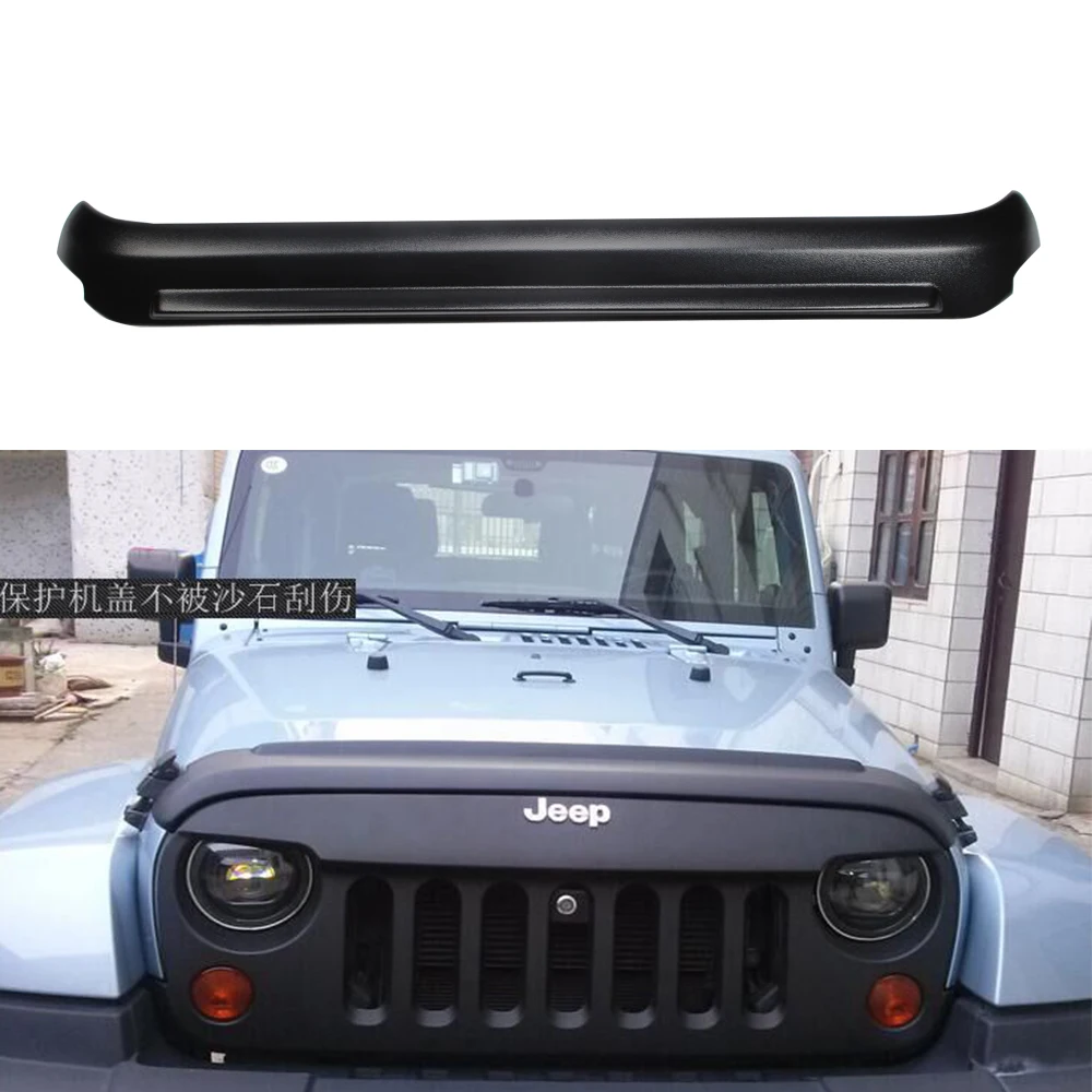 

ABS Black Hood Guard 1 Piece for Jeep Wrangler JK 07-17 LANTSUN J193