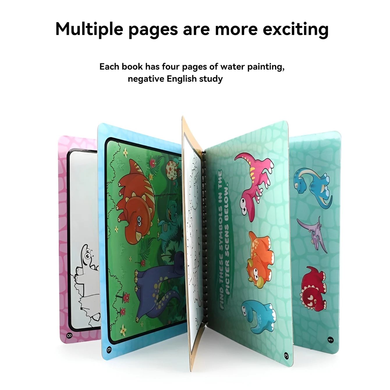 Children's Magic Picture Book Can Be Repeatedly Doodled Using Clean Water Painting And Coloring water drawing book water drawing books erasable doodle book children painting book