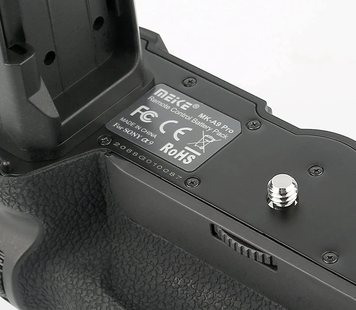 Meike MK-A9 Pro Vertical Battery Grip with 2.4G Remote Controller for Sony A9 A7RIII A7R3 A7III Cameras /Replace as VG-C3EM