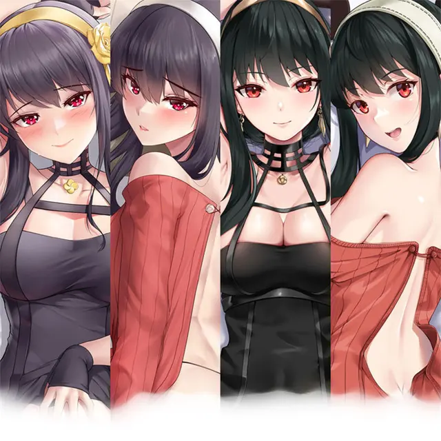 cleavage, big boobs, red eyes, Yor Forger, Spy x Family, anime