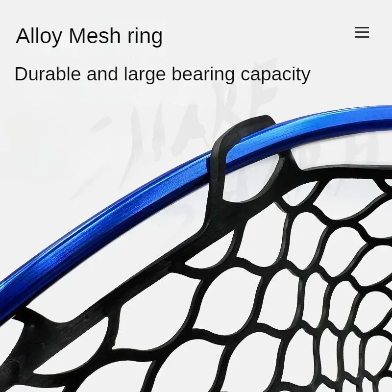 Fishing Landing Net Fishing Net Fishing Tool Kit Silicone Mesh Muti-Function Catch and Release Landing Net with Handle