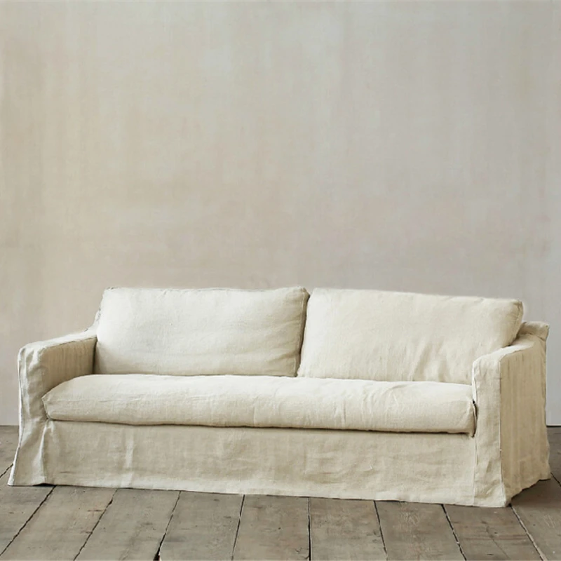 

Моющийся диван из хлопка и льна, Съемный и моющийся тканевый диван для завтрака