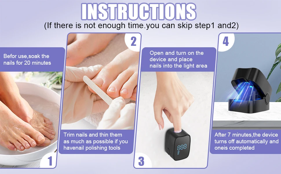 Nail Laser Led Light Device For Fungus And Discoloured Nails_voghion.com